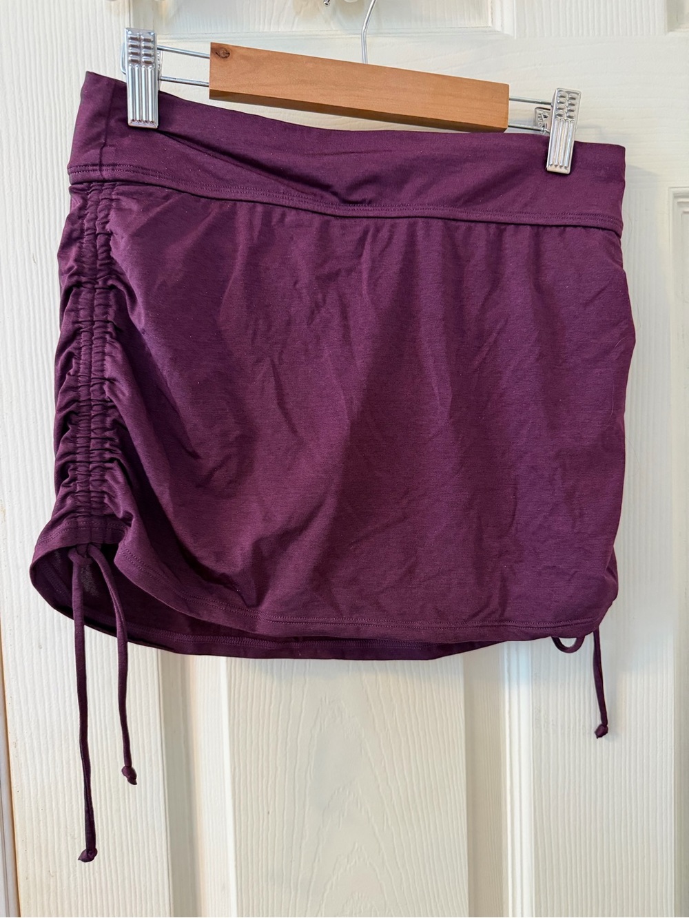 Athleta Swim Blousy Top w/Swim Skirt Plum Color, Size XXS - Picture 7 of 9
